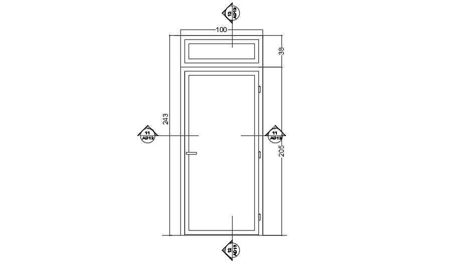 Door design cad drawing AutoCAD File - Cadbull