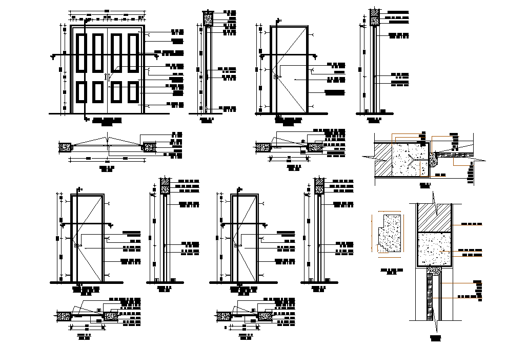 Door detail drawing presented in this AutoCAD file. Download the ...