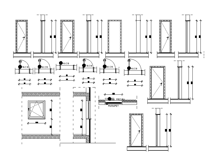 Door detail drawing provided in this AutoCAD file. Download this 2d ...