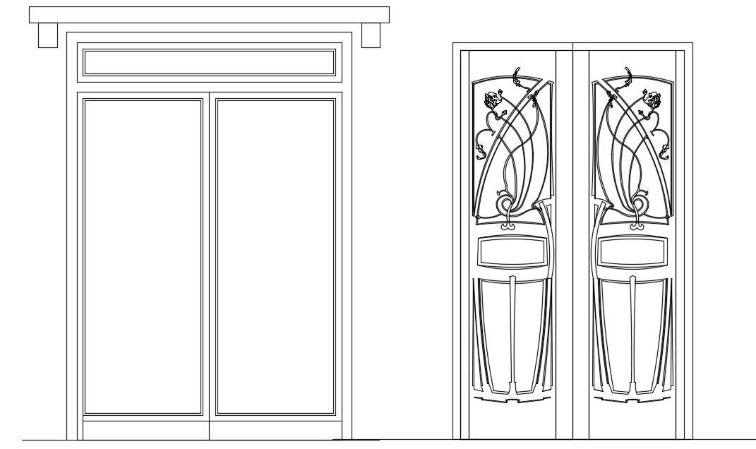 Oriental Classic Wooden Door Office Sketch Master Model Door Design Element  Decors  3D Models  SKP Free Download  Pikbest