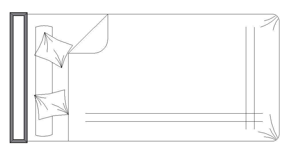 Download Free Cad Blocks of Single Bed - Cadbull