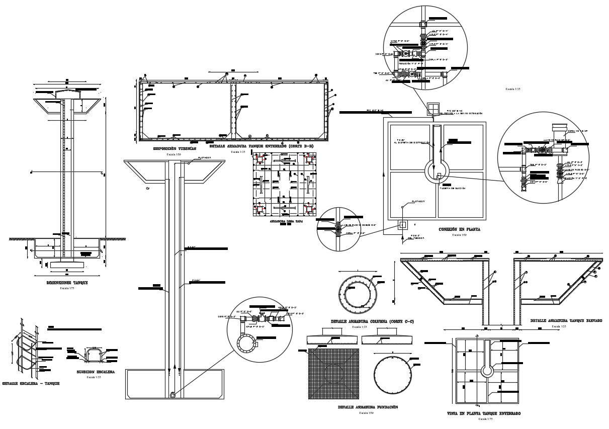 Download Free industrial Burns Tank Plant AutoCAD Drawing - Cadbull