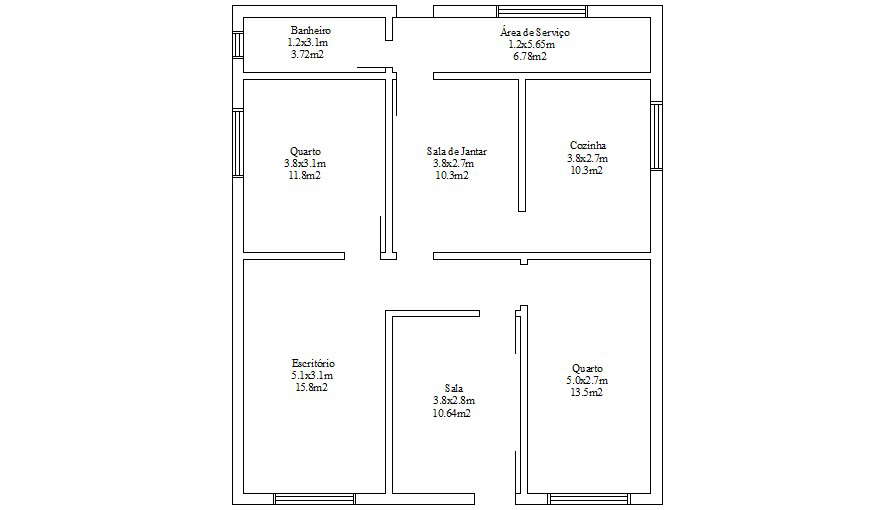 Download House AutoCAD Plan Cadbull