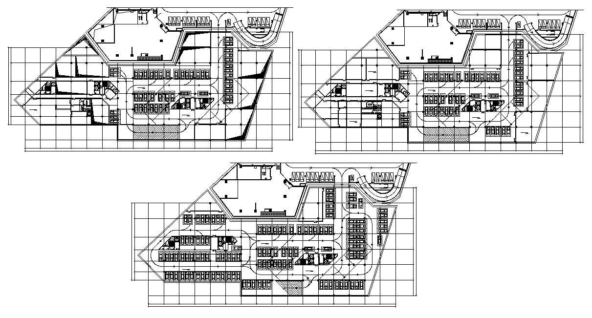 Download Parking Lot System Design CAD Drawing - Cadbull