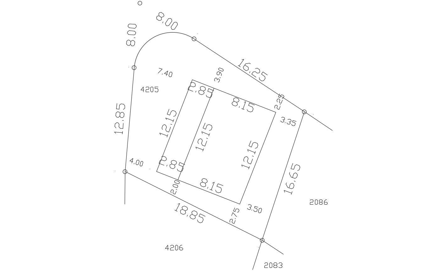 Download Plot Layout And Dimension Plan DWG File - Cadbull