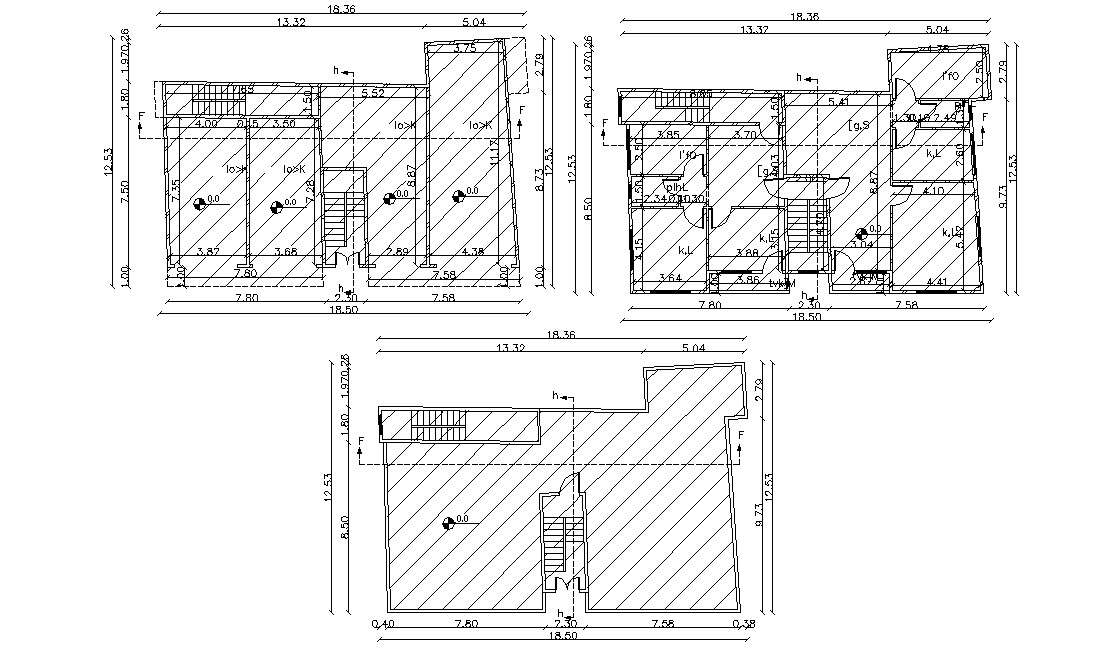 Download Shops With House Floor Plan CAD Drawing - Cadbull