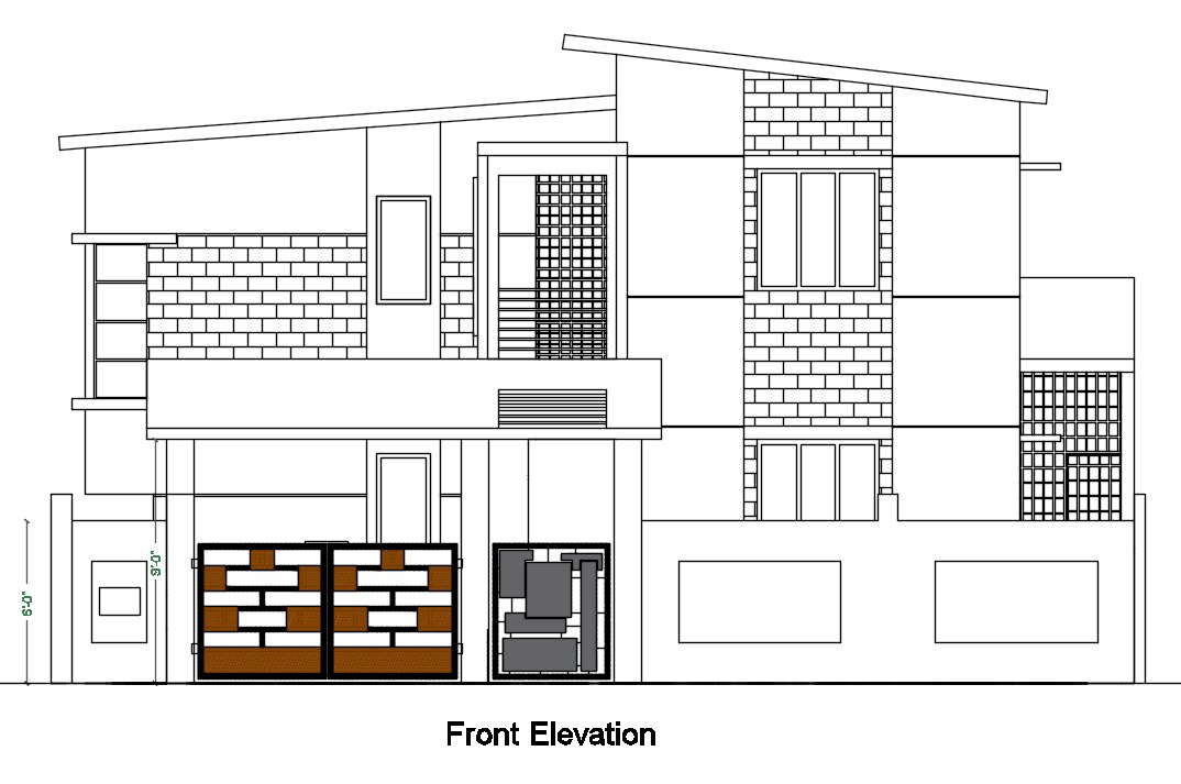 front elevations cad