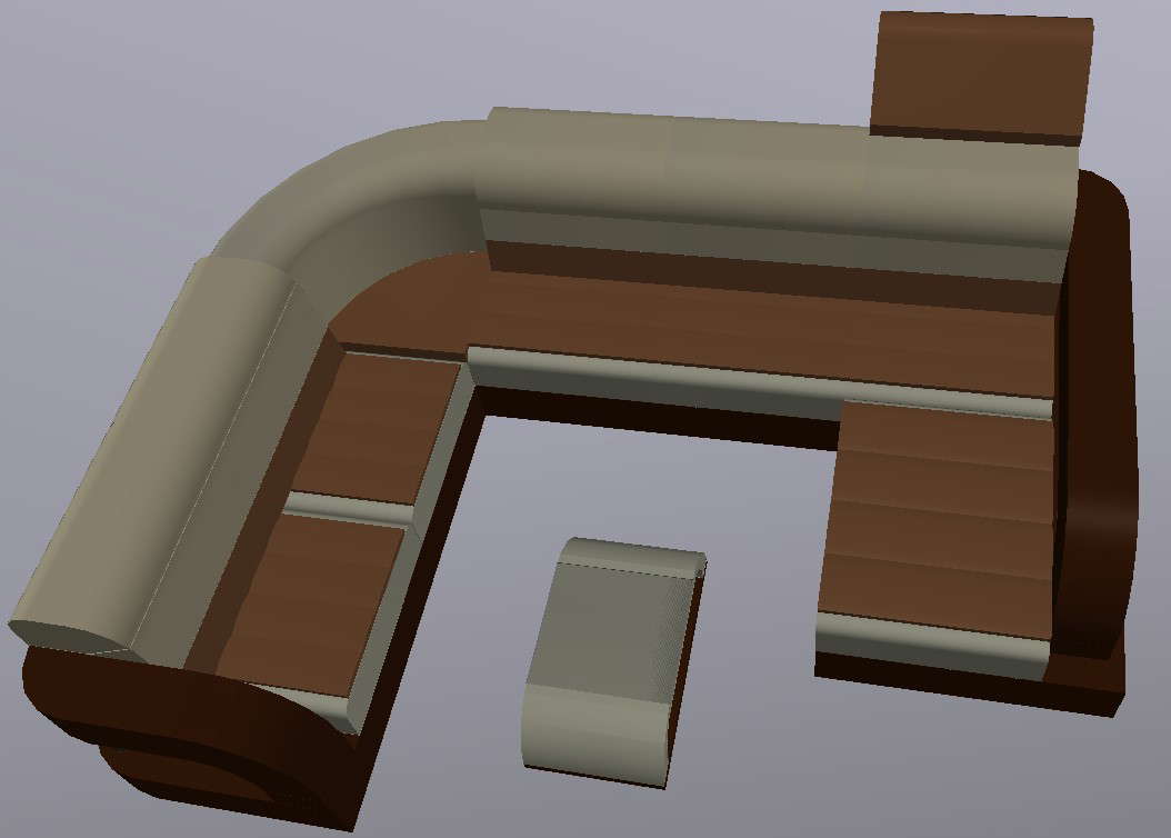 Sofa 3d model in autocad file cadbull