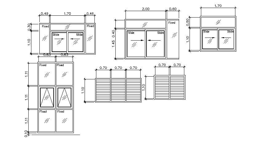 Window Detail Drawing In AutoCAD File - Cadbull