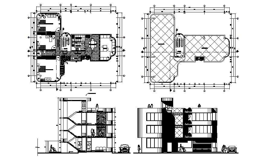 Residential House Drawing In DWG File - Cadbull