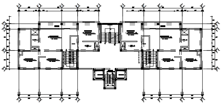 Drawing of the duplex house with detail dimension in autocad - Cadbull