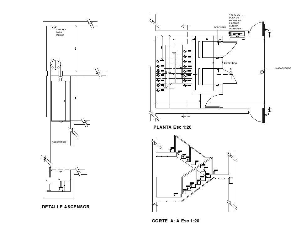 Drawing of the staircase with detail dimension in dwg file - Cadbull