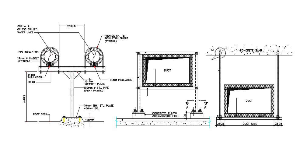 Duct Design Layout CAD Drawing Free Download - Cadbull