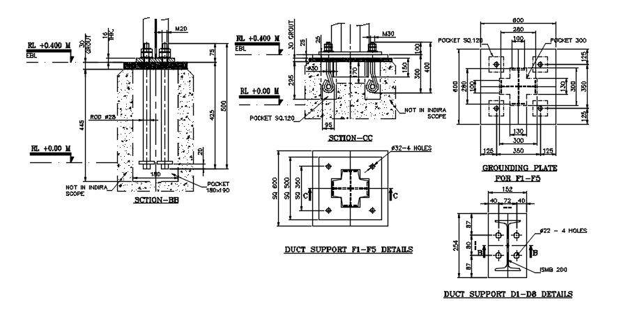 Duct support system detail drawing presented in this file. Download ...