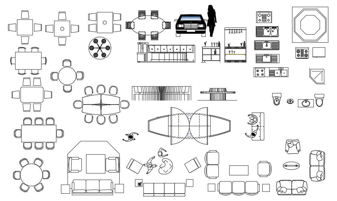 Furniture Cad Blocks Cadbull 8645