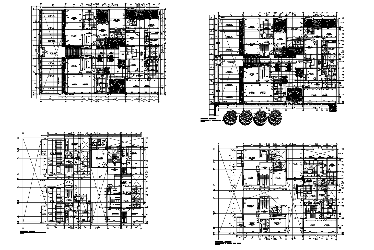 Dwg file of residential apartment - Cadbull