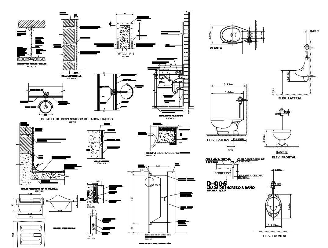 Dwg File Of The Sanitary Cad Block Cadbull 