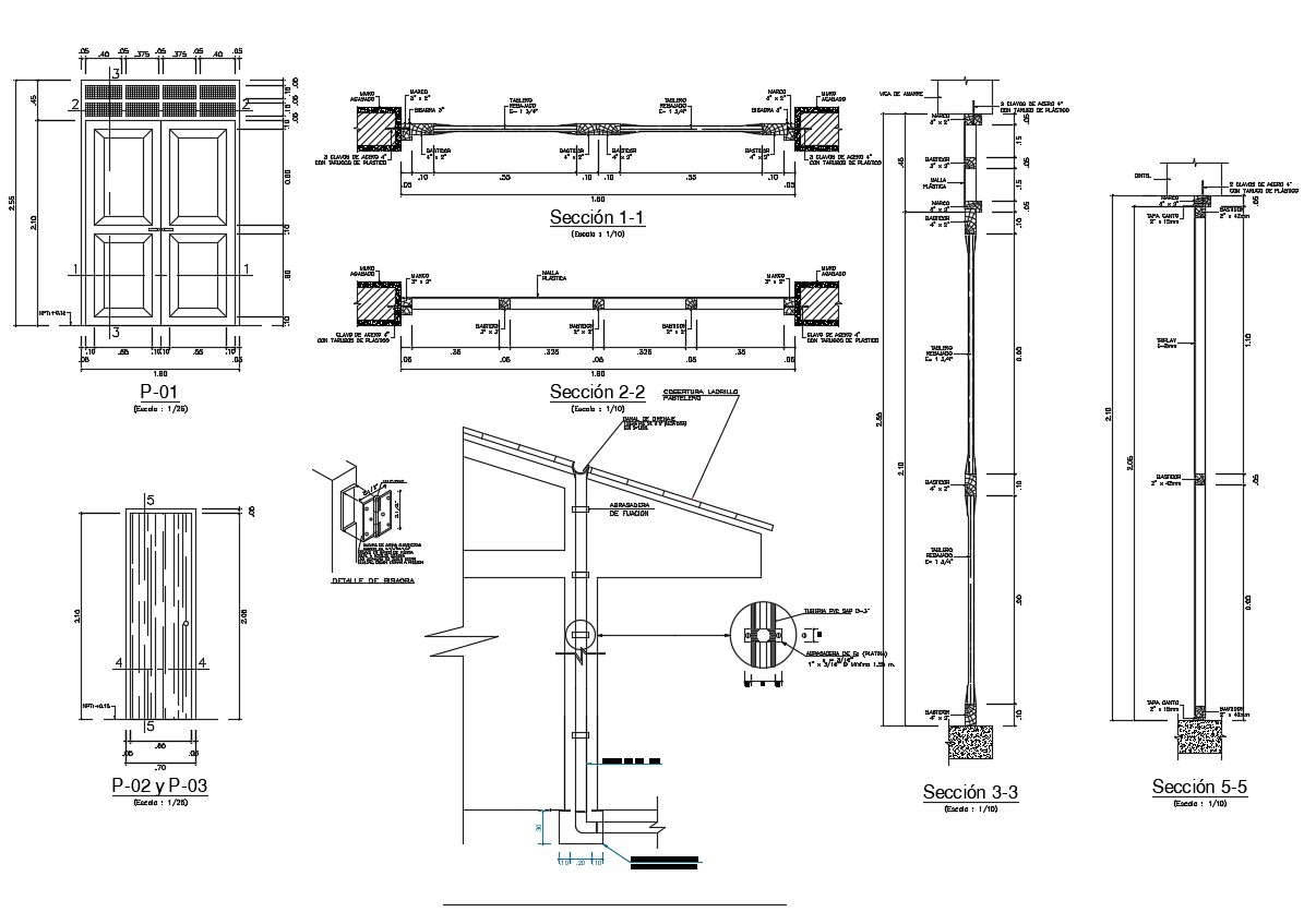 Dwg File Of Window Detail - Cadbull