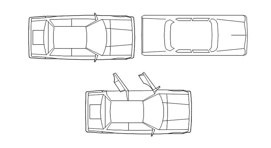 Dwg file of CAR blocks in AutoCAD 2D drawing, CAD file - Cadbull