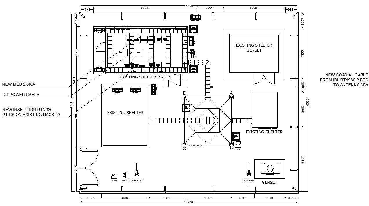 EXISTING SHELTER ISAT details in AutoCAD, dwg file. - Cadbull