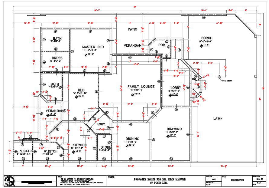 East Facing House Layout Plan AutoCAD Drawing DWG File - Cadbull