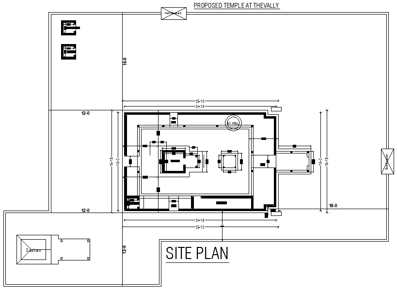 East Facing Temple Site Layout Plan AutoCAD Drawing Download DWG File ...