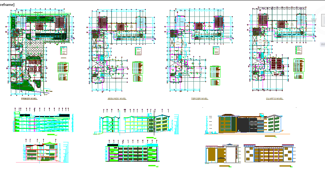 Educational institute Design in autocad file - Cadbull