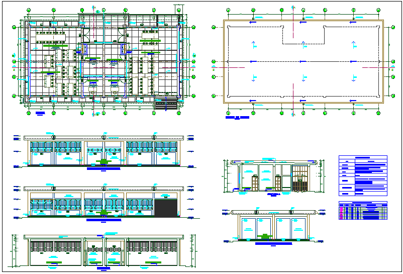 Educational workshop view of collage with plan and elevation view with ...