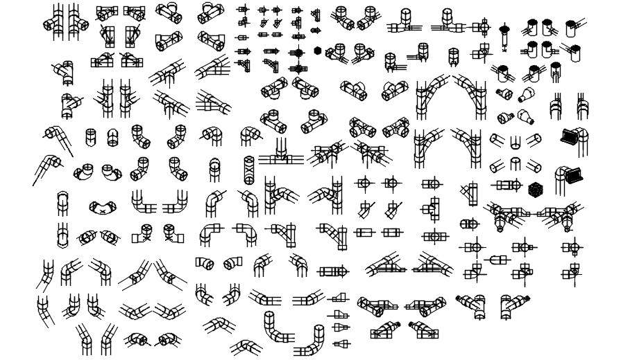 Elbow Joint Pipe CAD Blocks Drawing DWG File - Cadbull