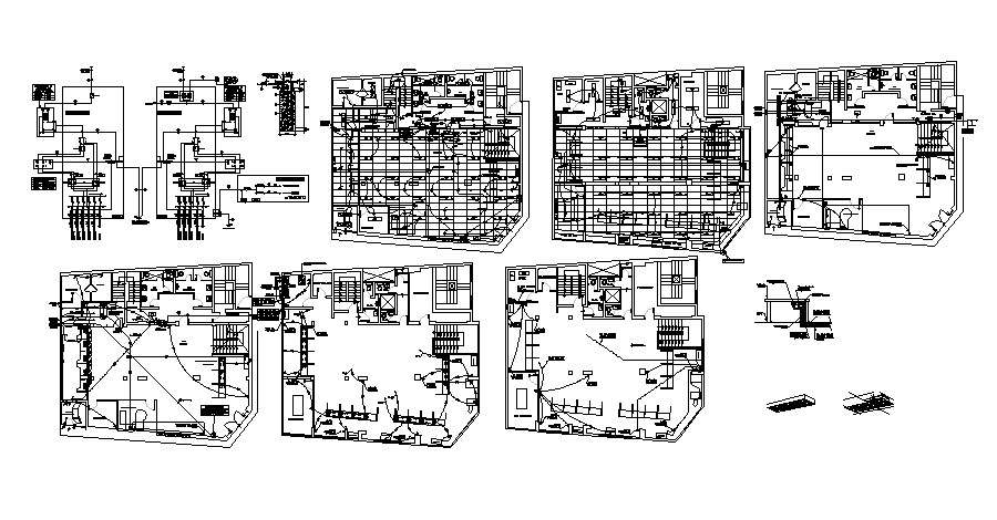 office electrical layout autocad dwg free download