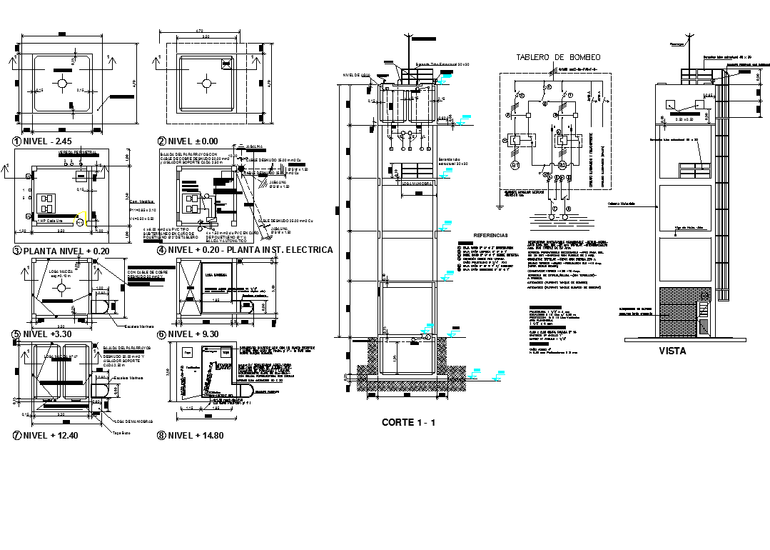 Electric layout plan detail dwg file - Cadbull