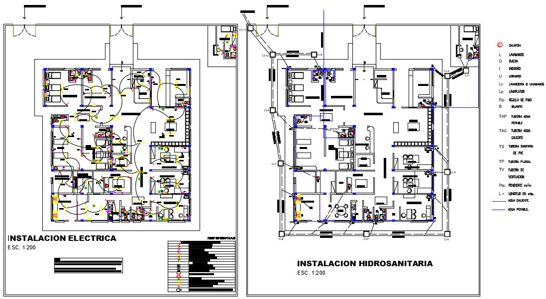 Electric plan and commercial plan detail dwg file - Cadbull