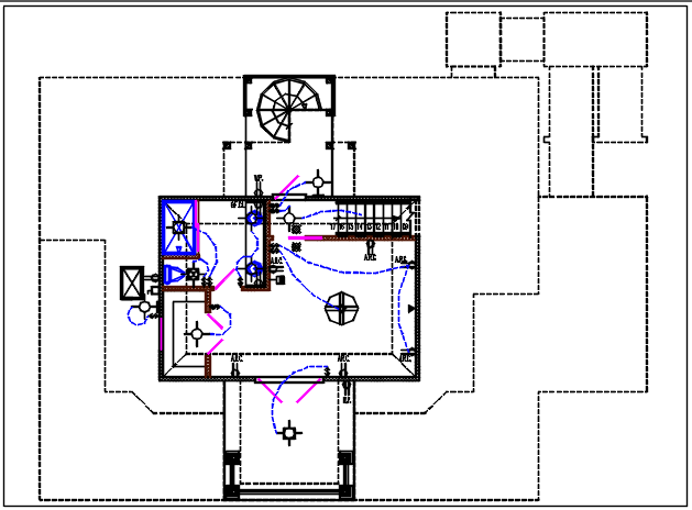 Electric plan layout and design plan layout view detail dwg file - Cadbull