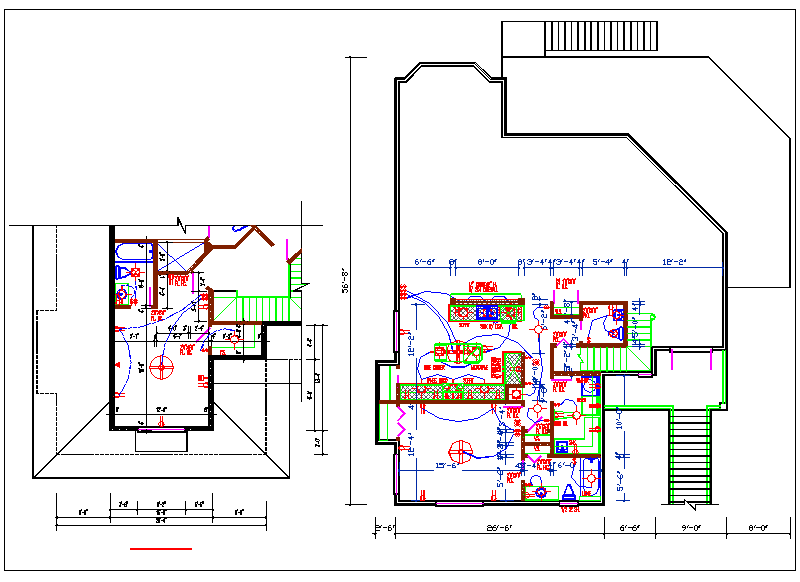 Electrical House plan - Cadbull