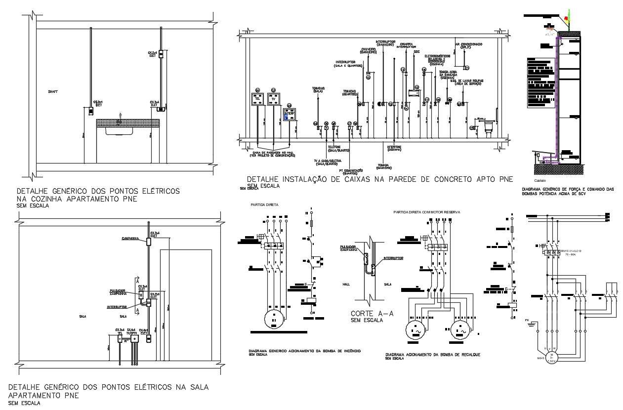 Electrical Wiring Circuits Design Layout 2d AutoCAD Drawing Free Download -  Cadbull
