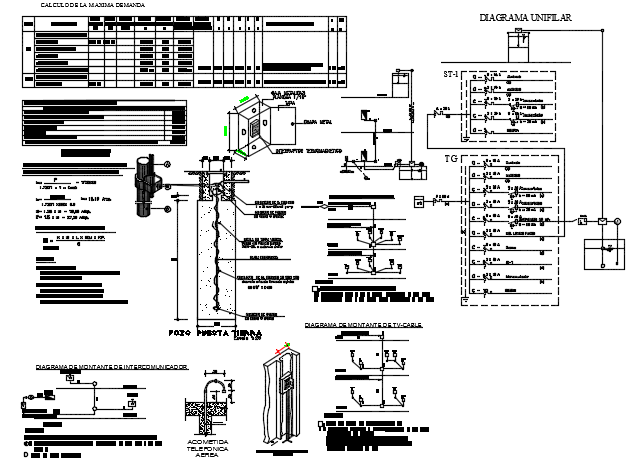 Electrical circuit detail dwg file - Cadbull