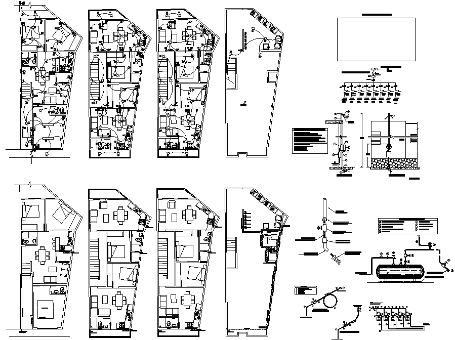 Electrical house plan autocad file - Cadbull