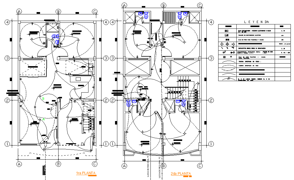 Electrical house plan detail autocad file Cadbull