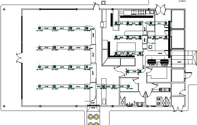 Electrical Installation Details Of Air Condition Of School Dwg File 