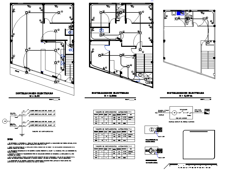 Residential Wiring Plan AutoCAD Drawings - Cadbull