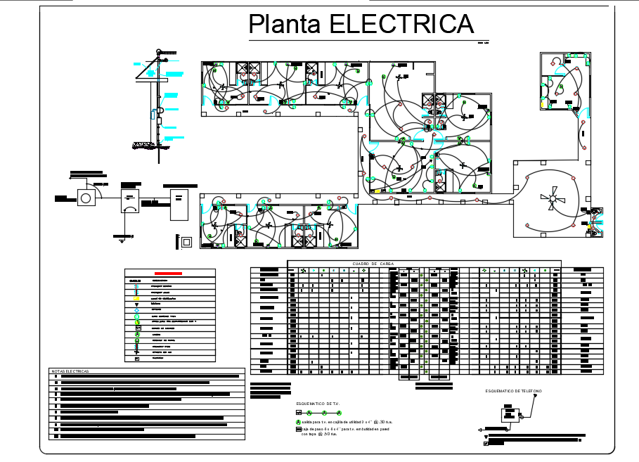 Electrical Installation Plan Of Family Residence Area Dwg File - Cadbull