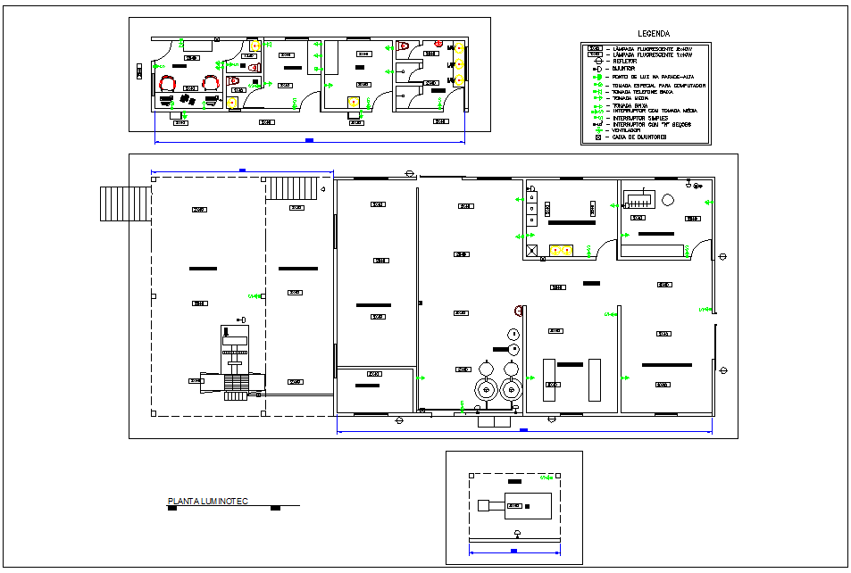 Electrical installation plan of industrial area dwg file - Cadbull