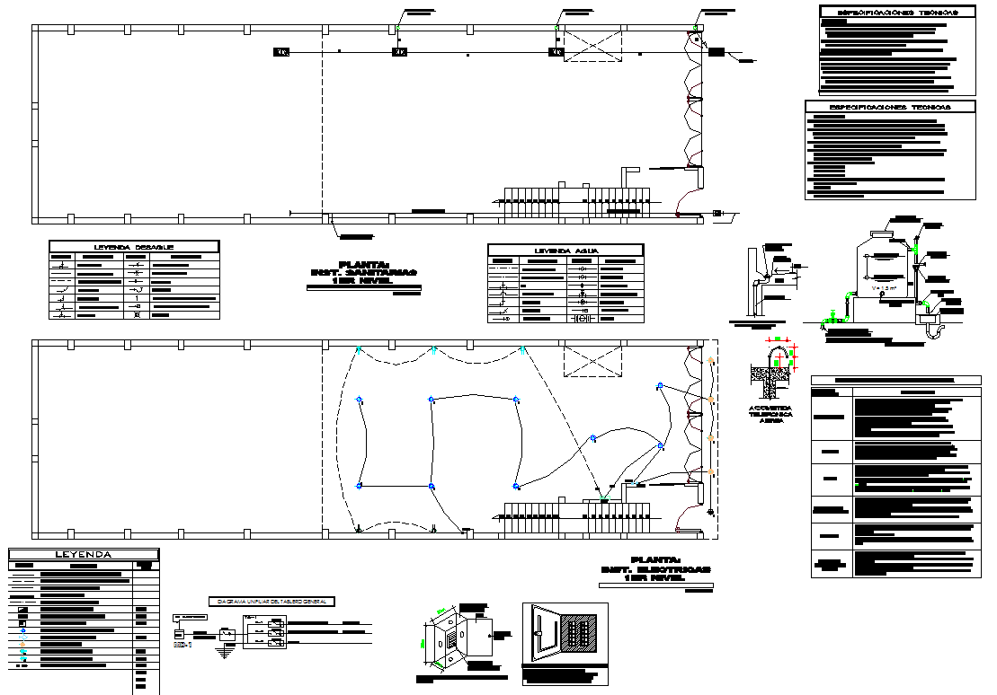 Electrical layout plan dwg file - Cadbull