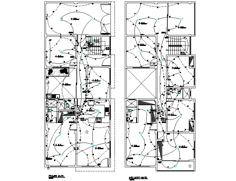 Electrical layout plan of a apartment dwg file - Cadbull