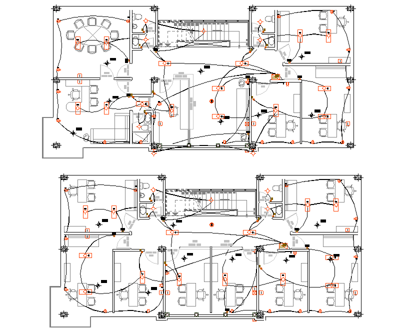 Electrical Plan Detail Dwg File - Cadbull