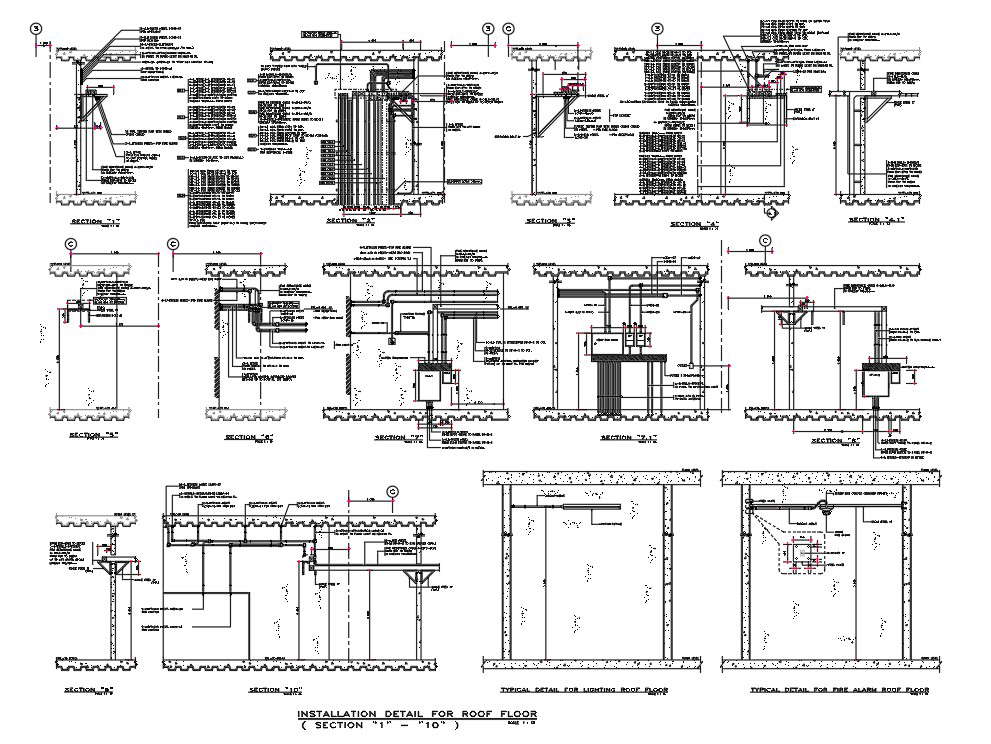 Electrical Pipe Line Installation Drawing DWG File Cadbull