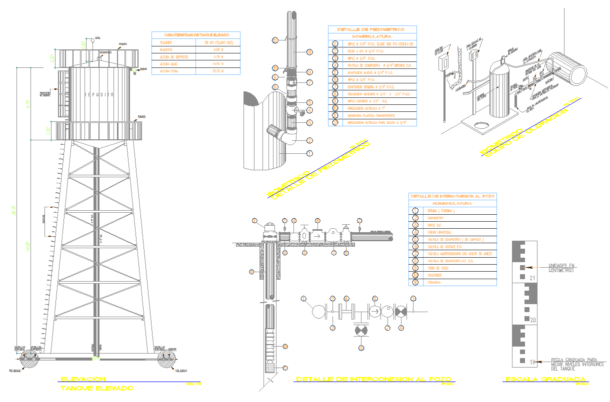 Elevated Tank Dwg Drawing And Plan Cadbull 9906