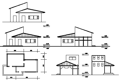 16 House Plan And Elevation Drawings