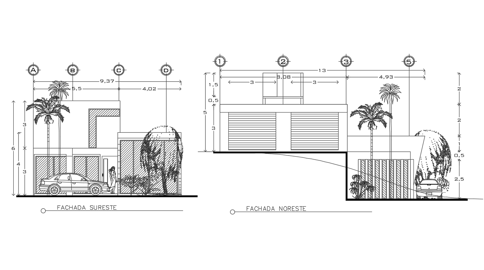 Modern House Elevation In Dwg File Cadbull My Xxx Hot Girl