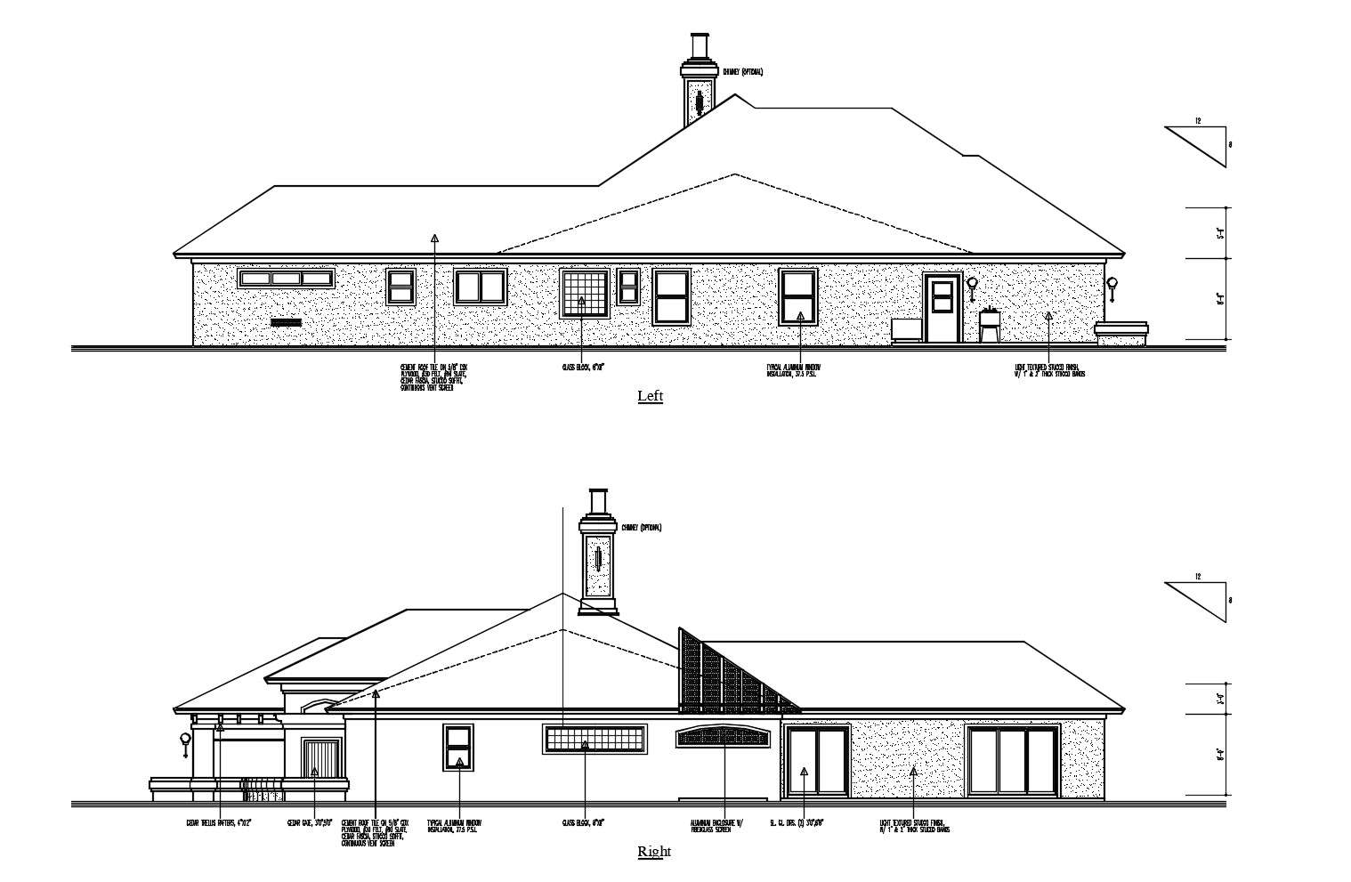 Elevation drawing of the house in AutoCAD - Cadbull